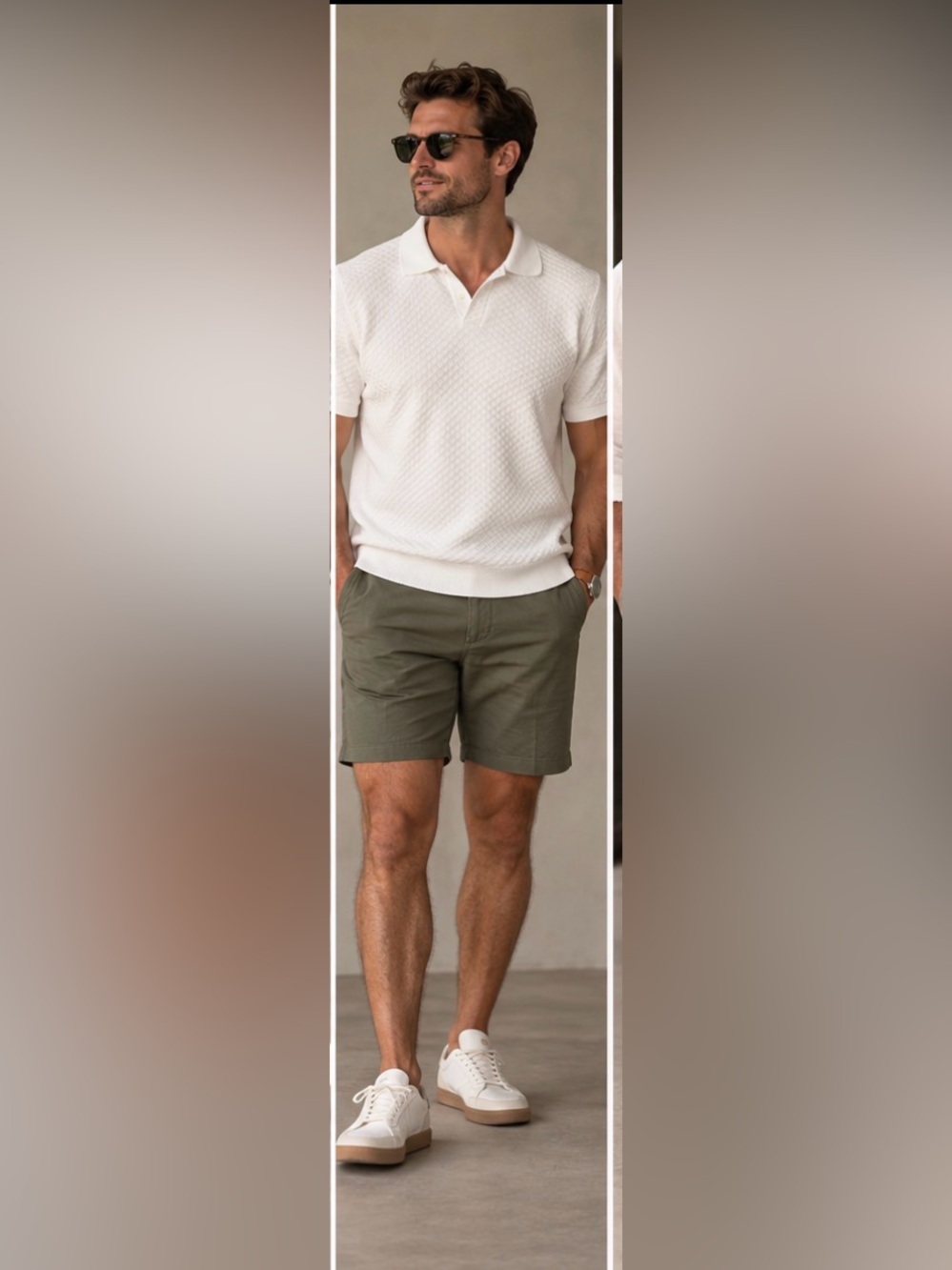 Buffalo David Bitton White Textured Polo